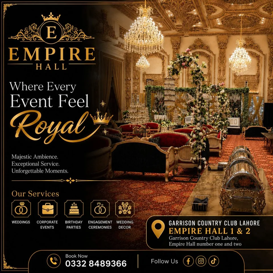 Garrison Empire Halls event decor