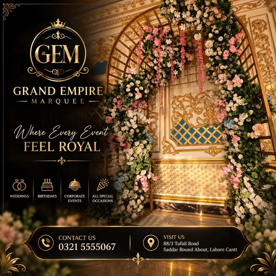 Grand Empire floral arch